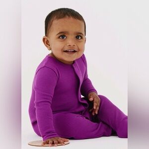 Magnetic Me Elderberry waffle weave magnetic footie,